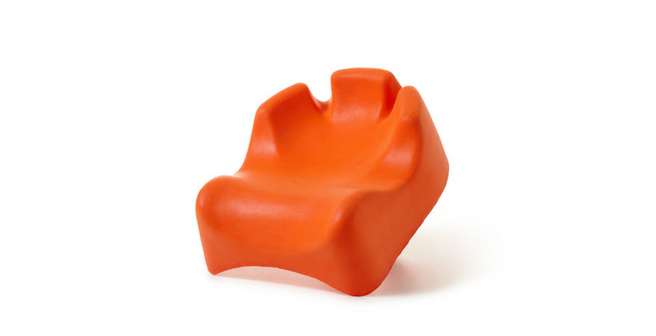 SANDEL ProForm Supine Head Positioner Contoured Orange Product - Front