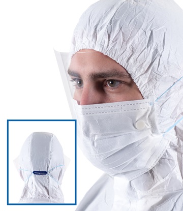 BioClean™ Clearview Sterile Looped Visor Facemask VFM210-L
